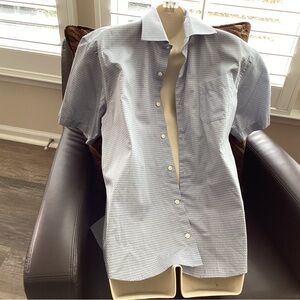 Peter Millar men’s L Cotton shirt, light Blue